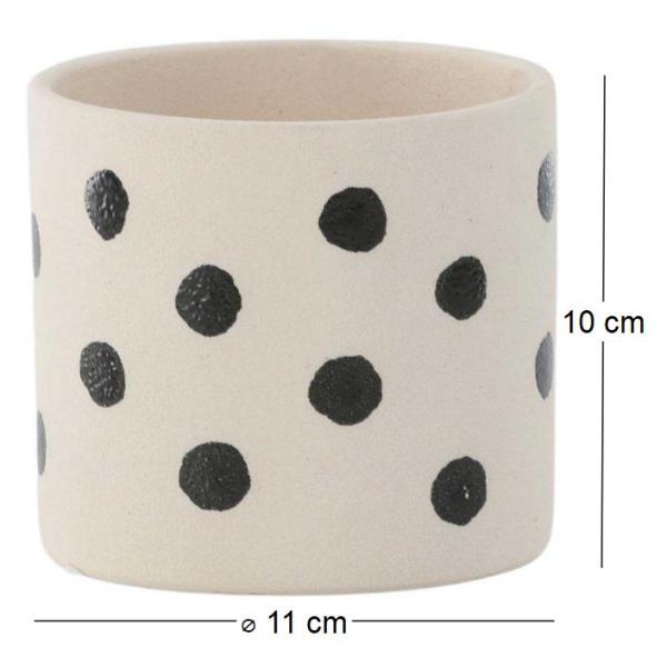 Cache pot en grès Sane 11x10 cm - 8,62