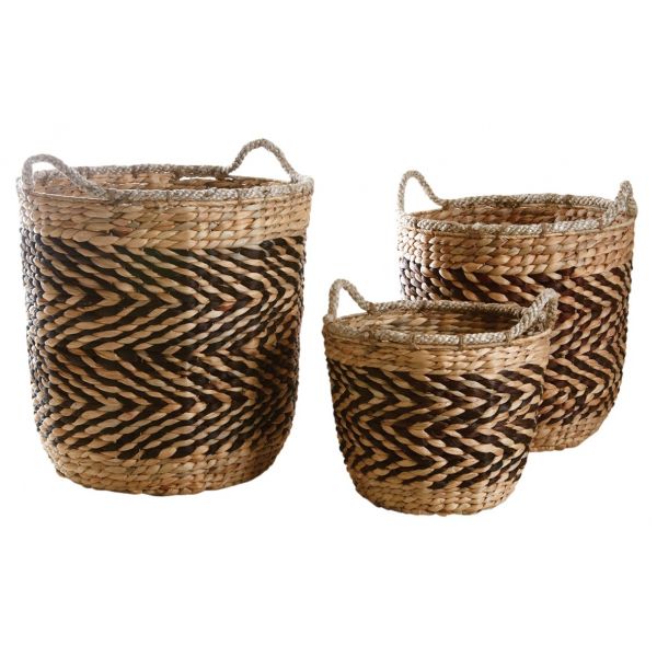 Cache-pots en jacinthe (Lot de 3)