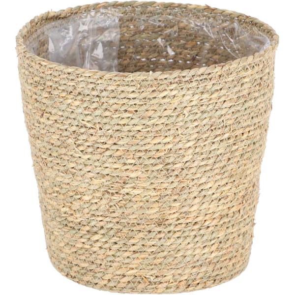 Cache-pot en jonc de mer Nardus 24 x 23.8 cm