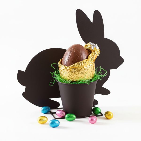 Cache-pot lapin en métal vieilli - AUBRY GASPARD