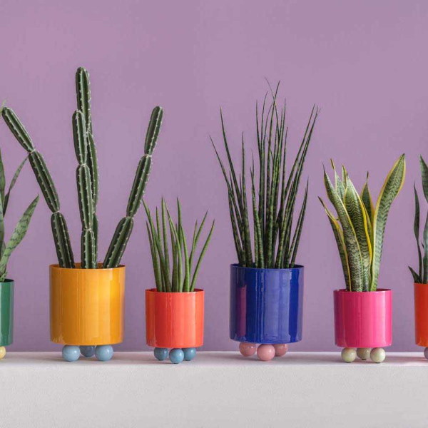 Cache-pot en métal Double Funky Small - PT