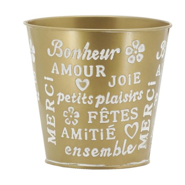 Cache-pot en métal laqué - Amour - AUBRY GASPARD