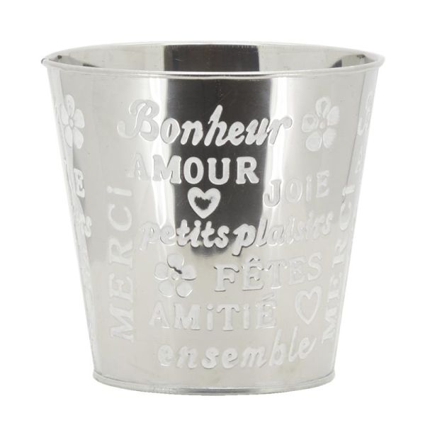 Cache-pot en métal laqué - Amour - AUB-5600