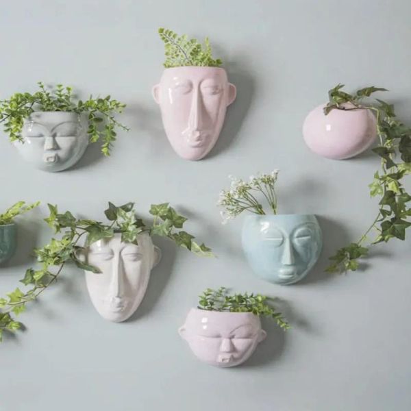 Cache pot mural Mask 17 cm - 