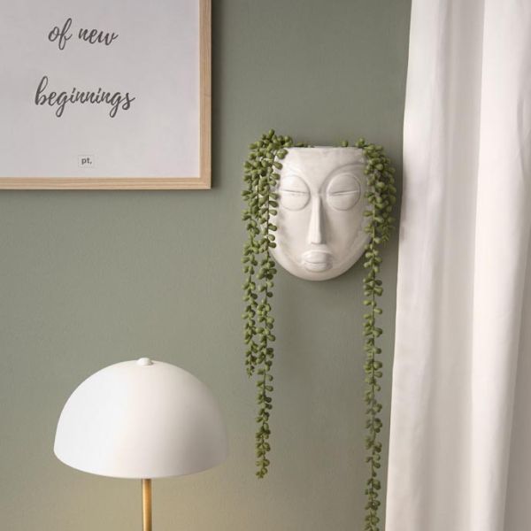 Cache pot mural Mask 17 cm - PRE-0617