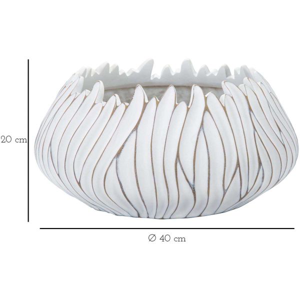 Cache-pot en polyrésine Honduras 40 x 20 cm - MAU-0344