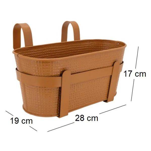 Cache-pot rebord de fenêtre en métal - AUB-7041