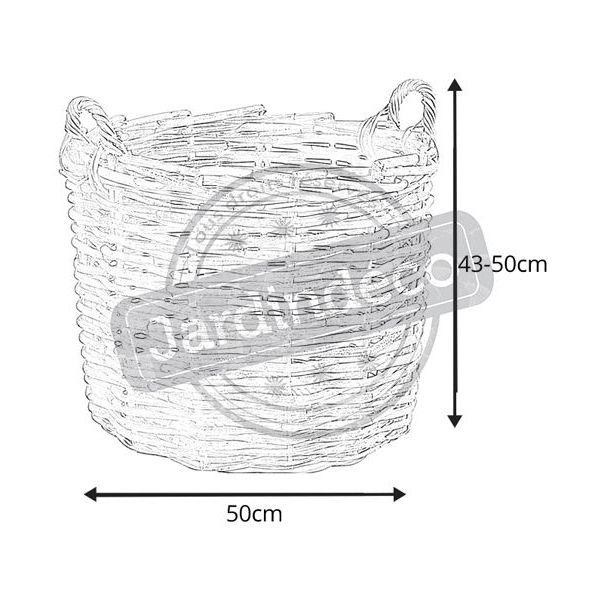 Maxi cache pot tressé en rotin poelet - AUBRY GASPARD