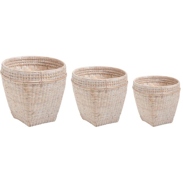 Cache-pots en bambou