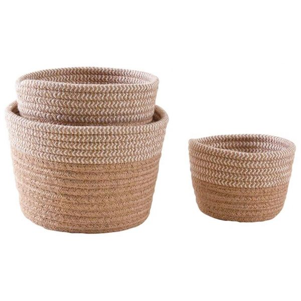 Cache-pots en jute naturelle (Lot de 3)