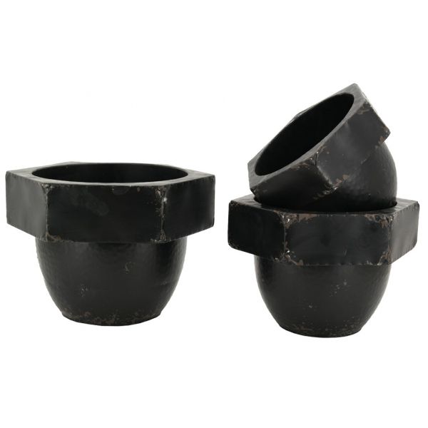 Cache-pots en métal  (Lot de 3)