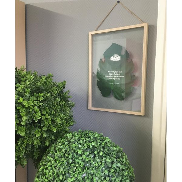 Cadre bois et verre pour feuille XL - ESSCHERT DESIGN