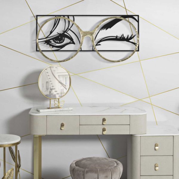 Cadre décoratif en métal Eyewear 89.5 x 3.8 x 41.3 cm - MAURO FERRETTI