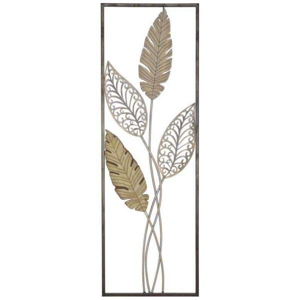 Cadre en métal Feuilles 30.5 x 1.9 x 91 cm
