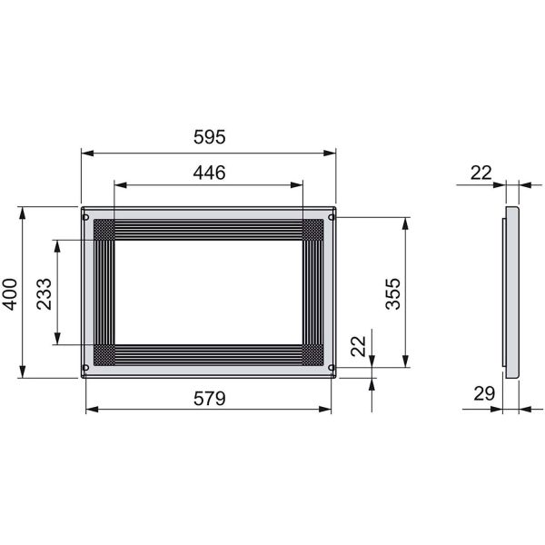 Cadre micro-ondes à encastrer - EMU-0195