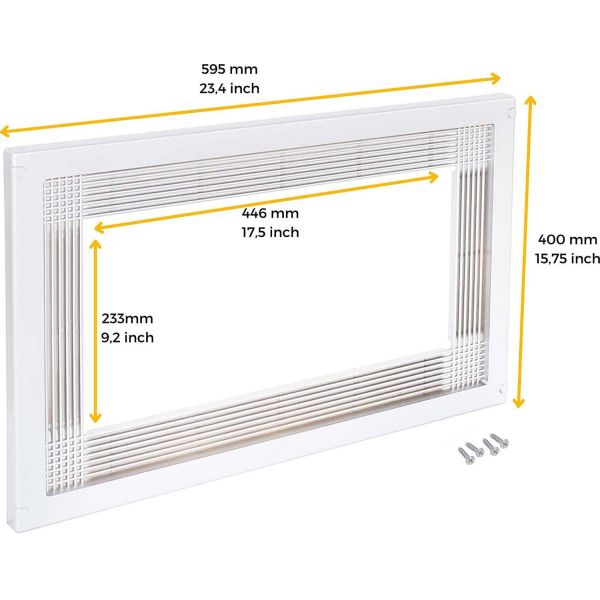 Cadre micro-ondes à encastrer - 31,90