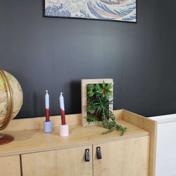 Cadre mural avec plante succulente artificielle 20 x 30 cm - 6