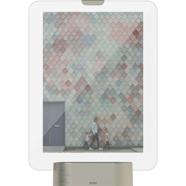 Cadre photo avec bandeau lumineux argent - 30,90