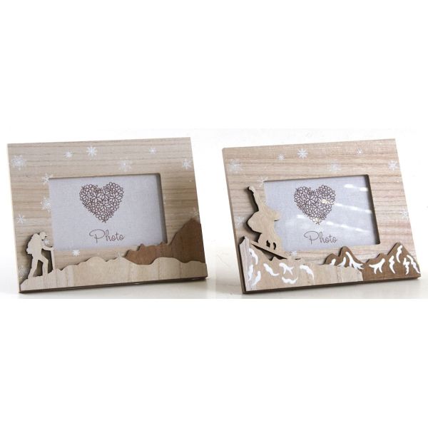 Cadre photo décor sports d'hiver (Lot de 2) - AUBRY GASPARD