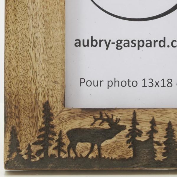 Cadre photo en manguier Cerf - AUB-6157