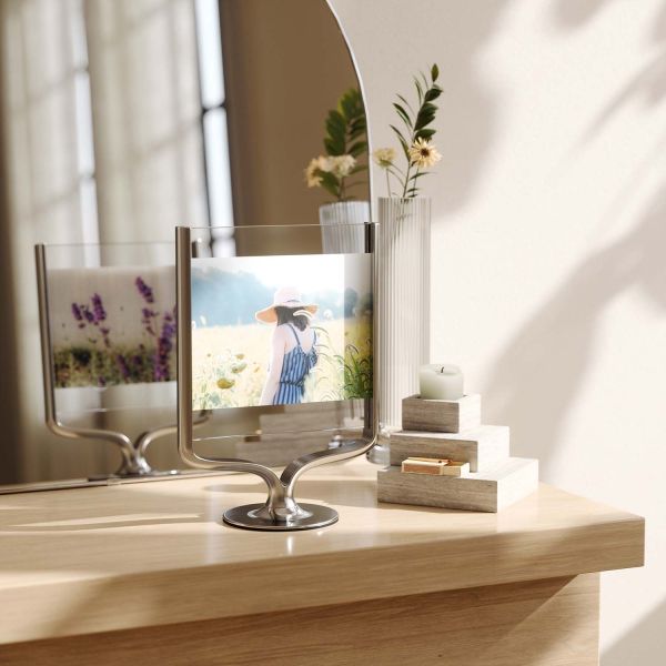 Cadre photo rotatif en aluminium Wishbone - 8