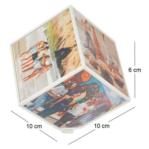 Cadre photo rotatif  6 faces Kube - BALVI