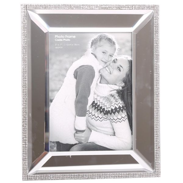 Cadre photo avec strass pour photo 13 x 18 cm