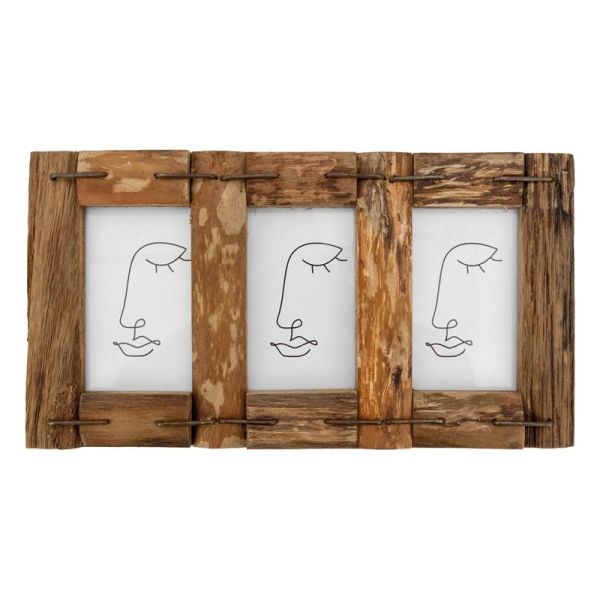 Cadre photo 10x15cm en bois recyclé