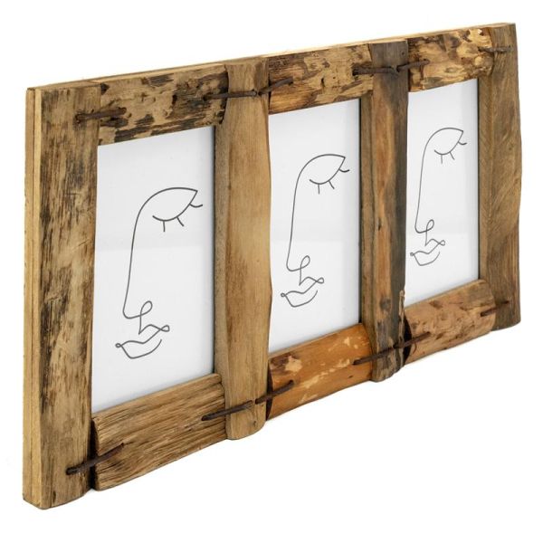 Cadre photo 13x18cm en bois recyclé - AUB-7195