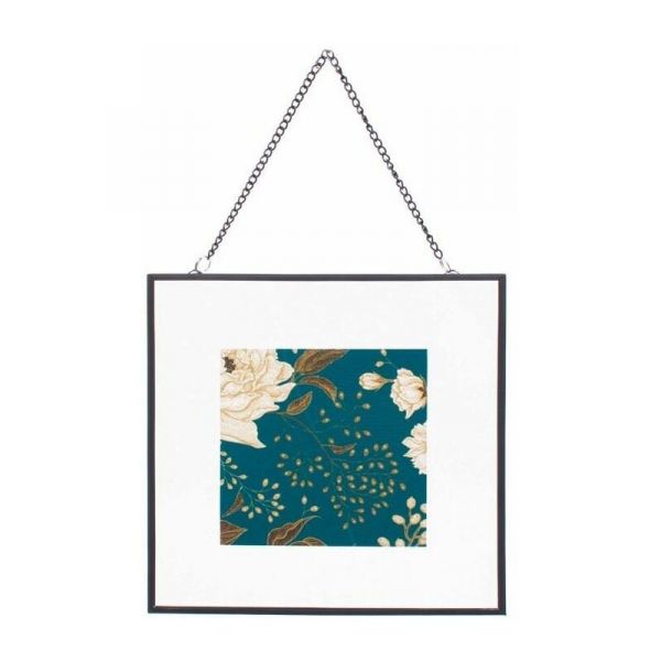 Cadres décorarifs en verre 18x18 cm (lot de 2)
