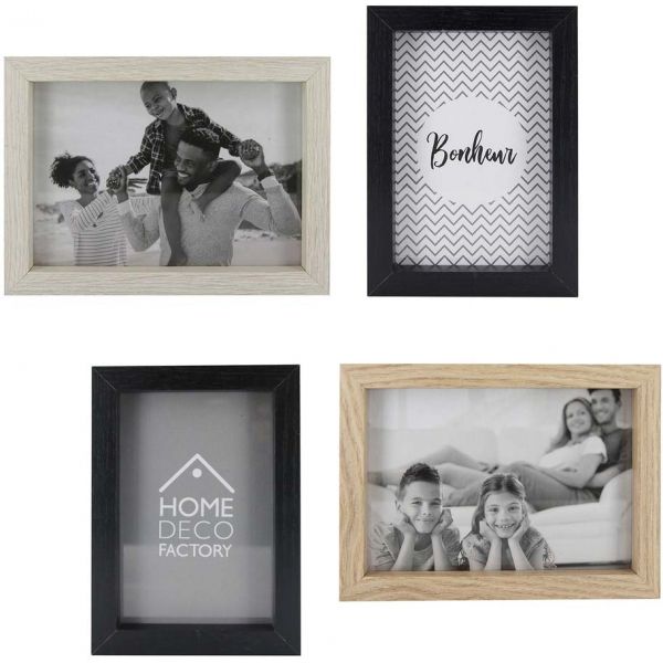 Cadres photos en bois  (Lot de 4)