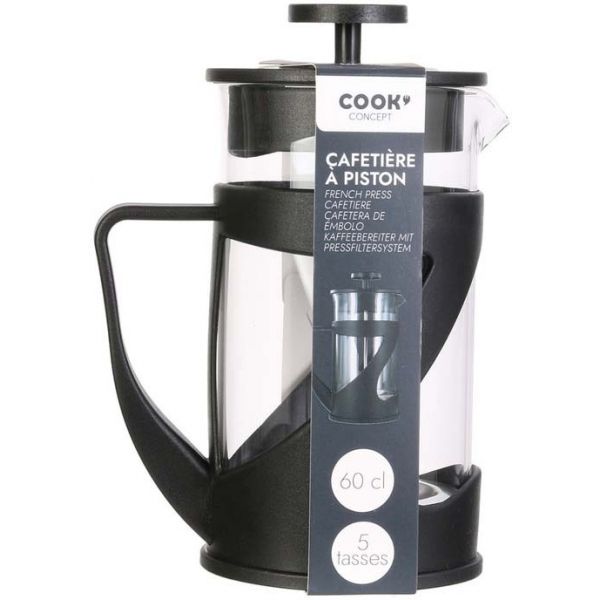 Cafetière à piston en verre et polypropylène Noo - 7,90