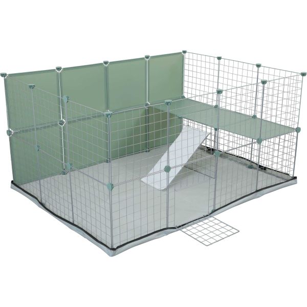 Cage modulable pour lapin Park 1.84 m²