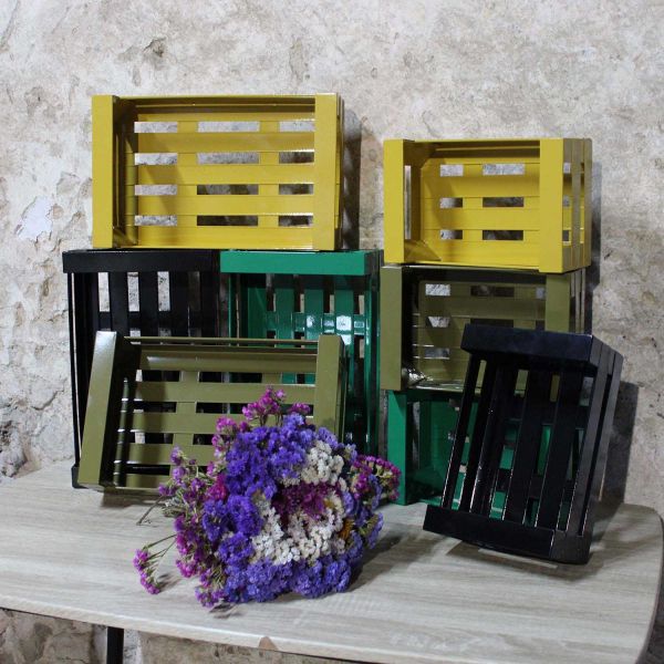 Cagette en métal coloré (Lot de 2) - 7