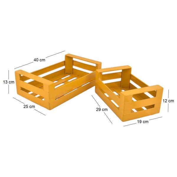 Cagette en métal coloré (Lot de 2) - 9