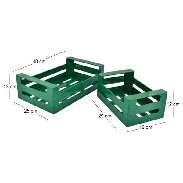 Cagette en métal coloré (Lot de 2) - 9