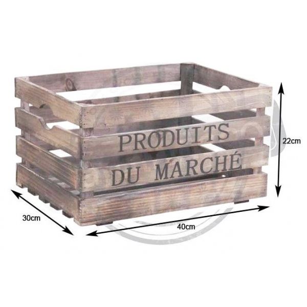 Caisse en bois Produits du marché - AUBRY GASPARD