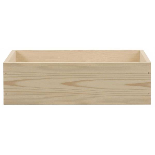 Caisse en bois brut de rangement - IKS-0104