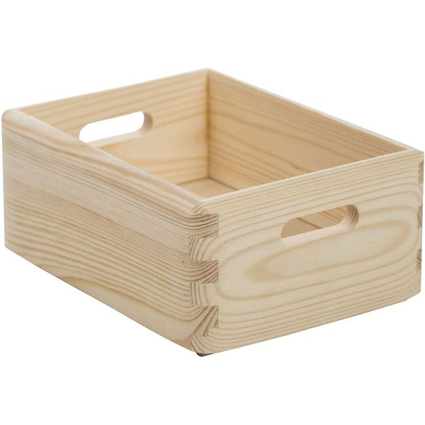 Caisse en bois de rangement (Lot de 2) - AST-0245