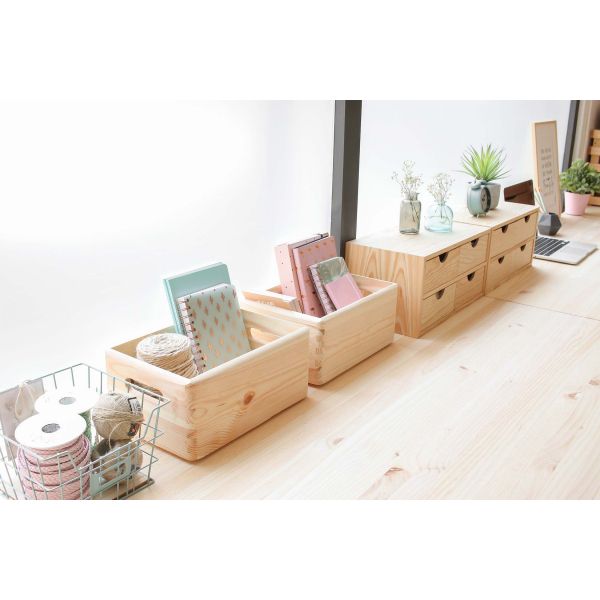 Caisse en bois de rangement - 12,90