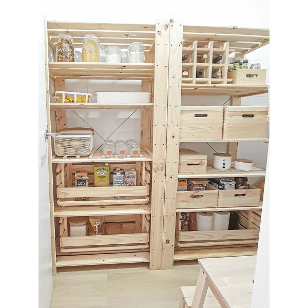 Caisse en bois de rangement 60 x 40 x 23 cm Astigarraga