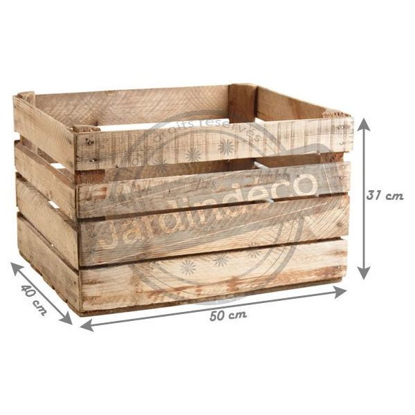 Caisse en bois rustique - AUBRY GASPARD