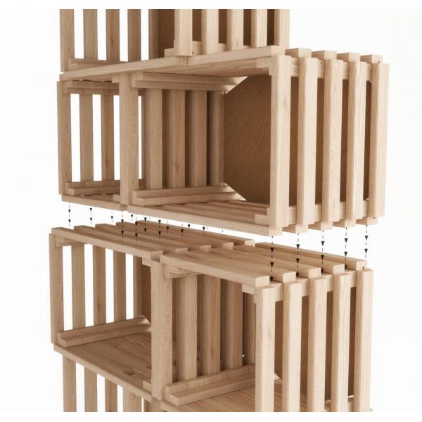 Caisse en pin empilable Evolution - 24,90