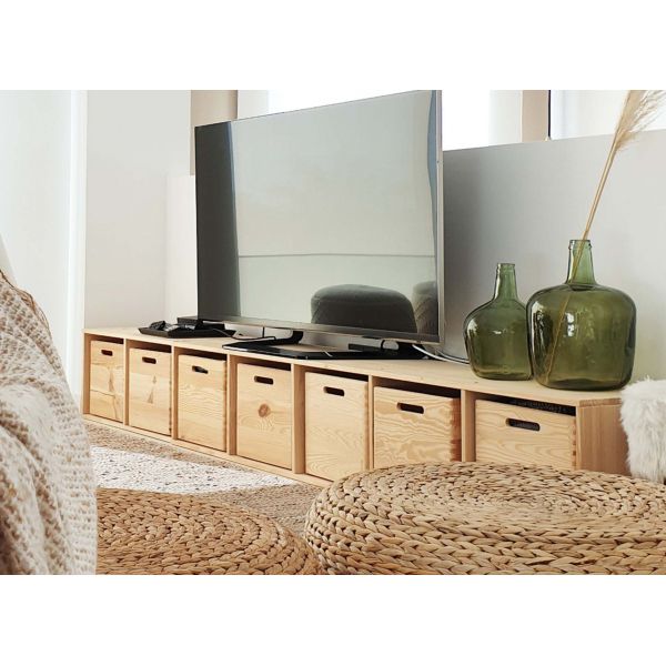 Caisse en pin massif 30 cm Dinamic - 22,87