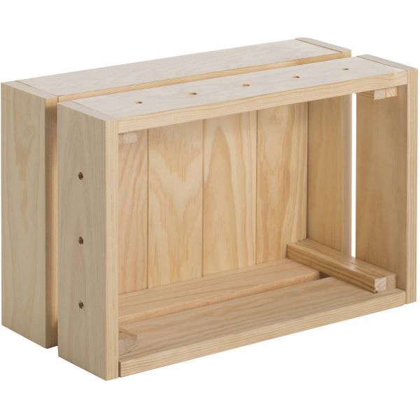 Caisse en pin massif modulable Home box