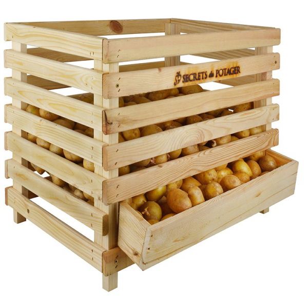 Caisse à pommes de terre en bois