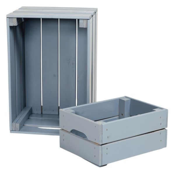 Caisse de rangement en pin grand modèle 46 x 31 x 25 cm - 23,90