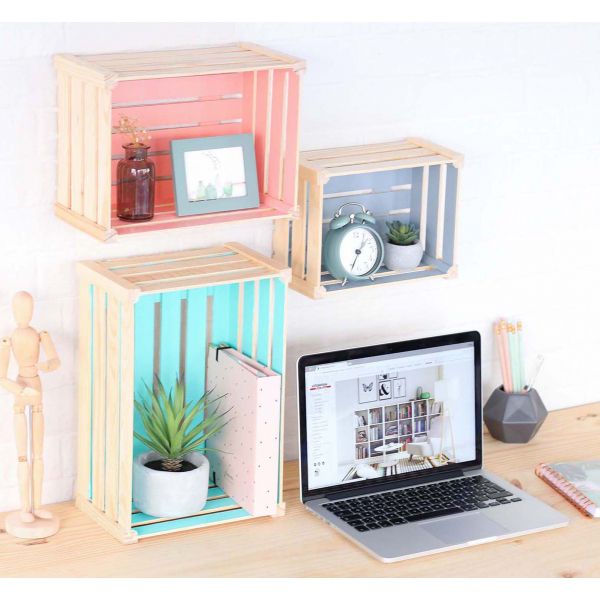 Caisse de rangement en pin massif Home box - 19,90