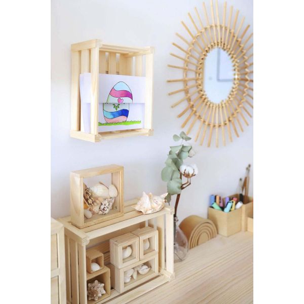 Caisse de rangement en pin massif Home box - 8