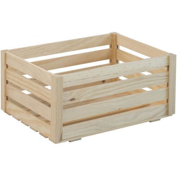 Caisse de rangement en pin massif Home box